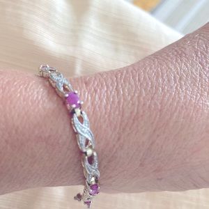 Gold, Diamond and Ruby bracelet